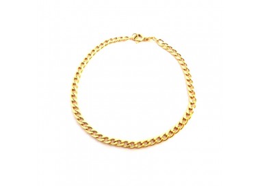 BRACCIALE CATENA DA UOMO IN ORO GIALLO 18 KT