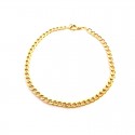 BRACCIALE CATENA DA UOMO IN ORO GIALLO 18 KT