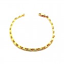 BRACCIALE UOMO CATENA IN ORO GIALLO 18 KT