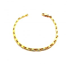 BRACCIALE UOMO CATENA IN ORO GIALLO 18 KT