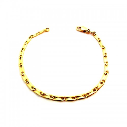BRACCIALE UOMO CATENA IN ORO GIALLO 18 KT