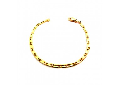 BRACCIALE UOMO CATENA IN ORO GIALLO 18 KT