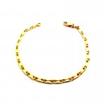 BRACCIALE UOMO CATENA IN ORO GIALLO 18 KT