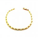 BRACCIALE UOMO CATENA IN ORO GIALLO 18 KT