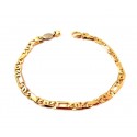 BRACCIALE CATENA DA UOMO IN ORO GIALLO 18 KT