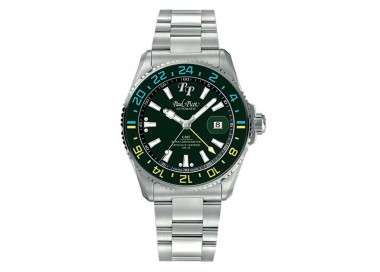 OROLOGIO PAUL PICOT UOMO PAUL MARINER 5 COSC GMT 4353SG VERDE AUTOMATICO