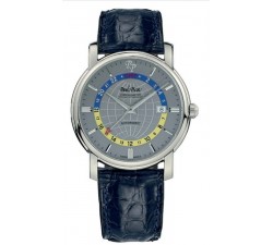 OROLOGIO PAUL PICOT UOMO FIRSHIRE GMT 3755S AUTOMATICO GRIGIO SCURO