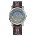 OROLOGIO PAUL PICOT UOMO FIRSHIRE GMT 3755S AUTOMATICO GRIGIO SCURO