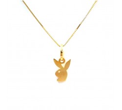 COLLANA IN ORO GIALLO 18 KT CON CONIGLIETTO