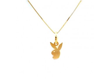 COLLANA IN ORO GIALLO 18 KT CON CONIGLIETTO