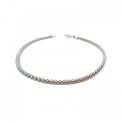 BRACCIALE UNISEX IN ORO BIANCO 18 KT