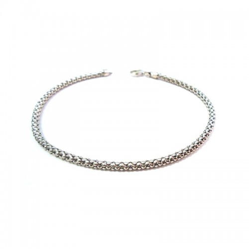 BRACCIALE UNISEX IN ORO BIANCO 18 KT