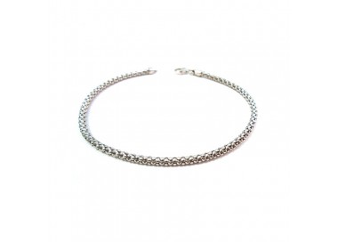 BRACCIALE UNISEX IN ORO BIANCO 18 KT