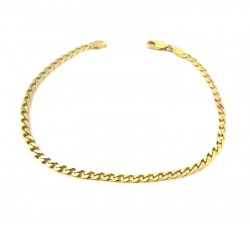 BRACCIALE CATENA UNISEX IN ORO GIALLO 18 KT 