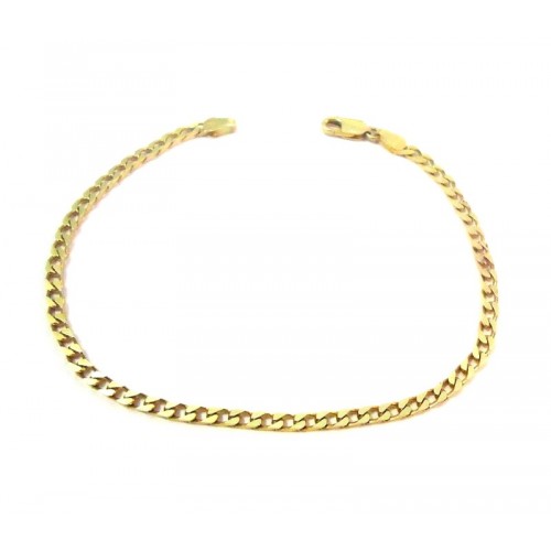 BRACCIALE CATENA UNISEX IN ORO GIALLO 18 KT 