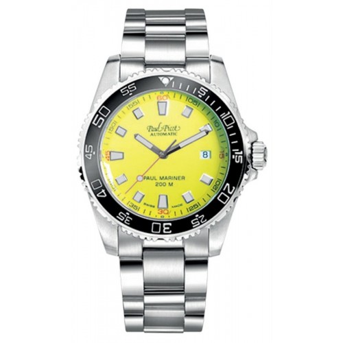 OROLOGIO PAUL PICOT UOMO PAUL MARINER 3 CERAMIC GIALLO 4352SG