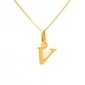 COLLANA IN ORO GIALLO 18 KT CON LETTERA INIZIALE 