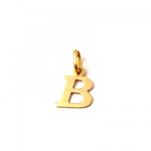 CIONDOLO LETTERA B IN ORO GIALLO 18 KT