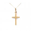 COLLANA VENEZIANA CON CROCE IN ORO GIALLO 18 KT 