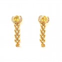 ORECCHINI IN ORO GIALLO 18 KT CON ZIRCONI 