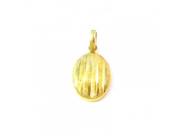 CIONDOLO MEDAGLIETTA IN ORO GIALLO 18 KT + COLLANA LACCIO IN OMAGGIO