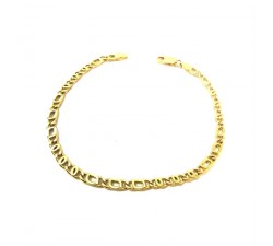 BRACCIALE DA UOMO CATENA IN ORO GIALLO 18 KT