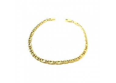 BRACCIALE DA UOMO CATENA IN ORO GIALLO 18 KT