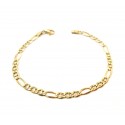 BRACCIALE CATENA DA UOMO IN ORO GIALLO 18 KT