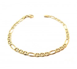 BRACCIALE CATENA DA UOMO IN ORO GIALLO 18 KT