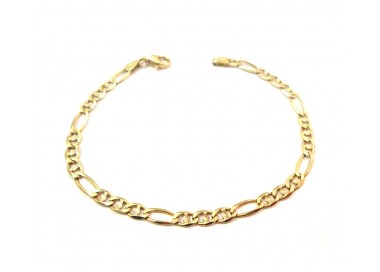 BRACCIALE CATENA DA UOMO IN ORO GIALLO 18 KT