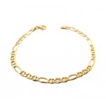 BRACCIALE CATENA DA UOMO IN ORO GIALLO 18 KT