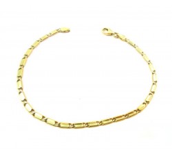 BRACCIALE CATENA IN ORO GIALLO 18 KT