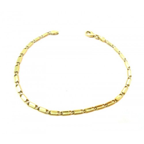 BRACCIALE CATENA IN ORO GIALLO 18 KT