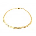 BRACCIALE CATENA UNISEX IN ORO GIALLO BIANCO E ROSA 18 KT 