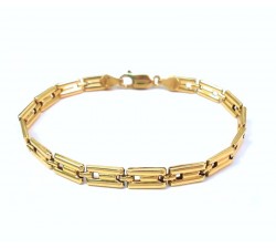 BRACCIALE CATENA IN ORO GIALLO 18 KT