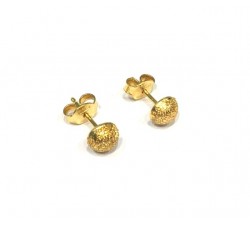 ORECCHINI SFERA IN ORO GIALLO 18KT