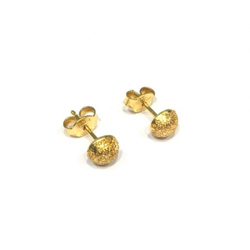 ORECCHINI SFERA IN ORO GIALLO 18KT