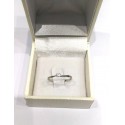 ANELLO SOLITARIO DA DONNA IN ORO BIANCO 18 KT CON BRILLANTINO