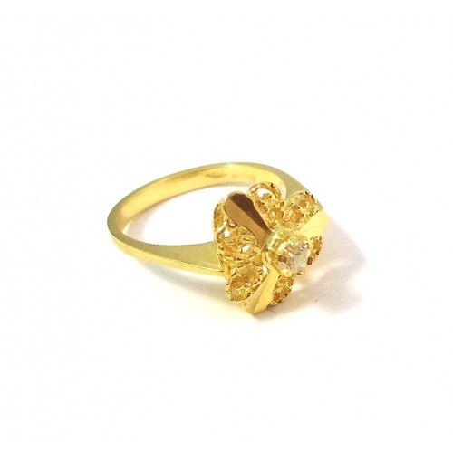 ANELLO DA DONNA IN ORO GIALLO 18 KT CON ZIRCONE