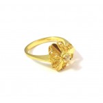 ANELLO DA DONNA IN ORO GIALLO 18 KT CON ZIRCONE