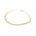 BRACCIALE UNISEX IN ORO GIALLO 18 KT CON PALLINE