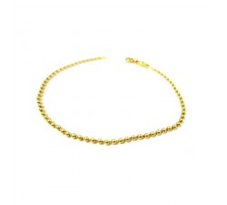 BRACCIALE UNISEX IN ORO GIALLO 18 KT CON PALLINE