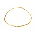 BRACCIALE UNISEX CATENA IN ORO GIALLO 18 KT 