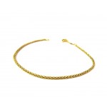 BRACCIALE UNISEX IN ORO GIALLO 18 KT MAGLIA POP CORN