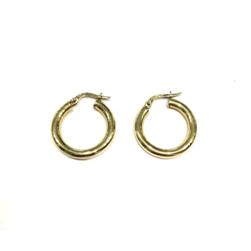 ORECCHINI CERCHI IN ORO GIALLO 18 KT