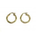 ORECCHINI CERCHI IN ORO GIALLO 18 KT
