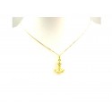 COLLANA DA UOMO ANCORA IN ORO GIALLO 18 KT