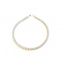 BRACCIALE TENNIS DUOBLE FACE IN ORO BIANCO 18 KT ZIRCONI BIANCHI E VERDI