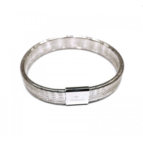 BRACCIALE DA DONNA IN ORO BIANCO 18 KT ELASTICO