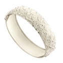 BRACCIALE DONNA RIGIDO IN ORO BIANCO 18 KTT